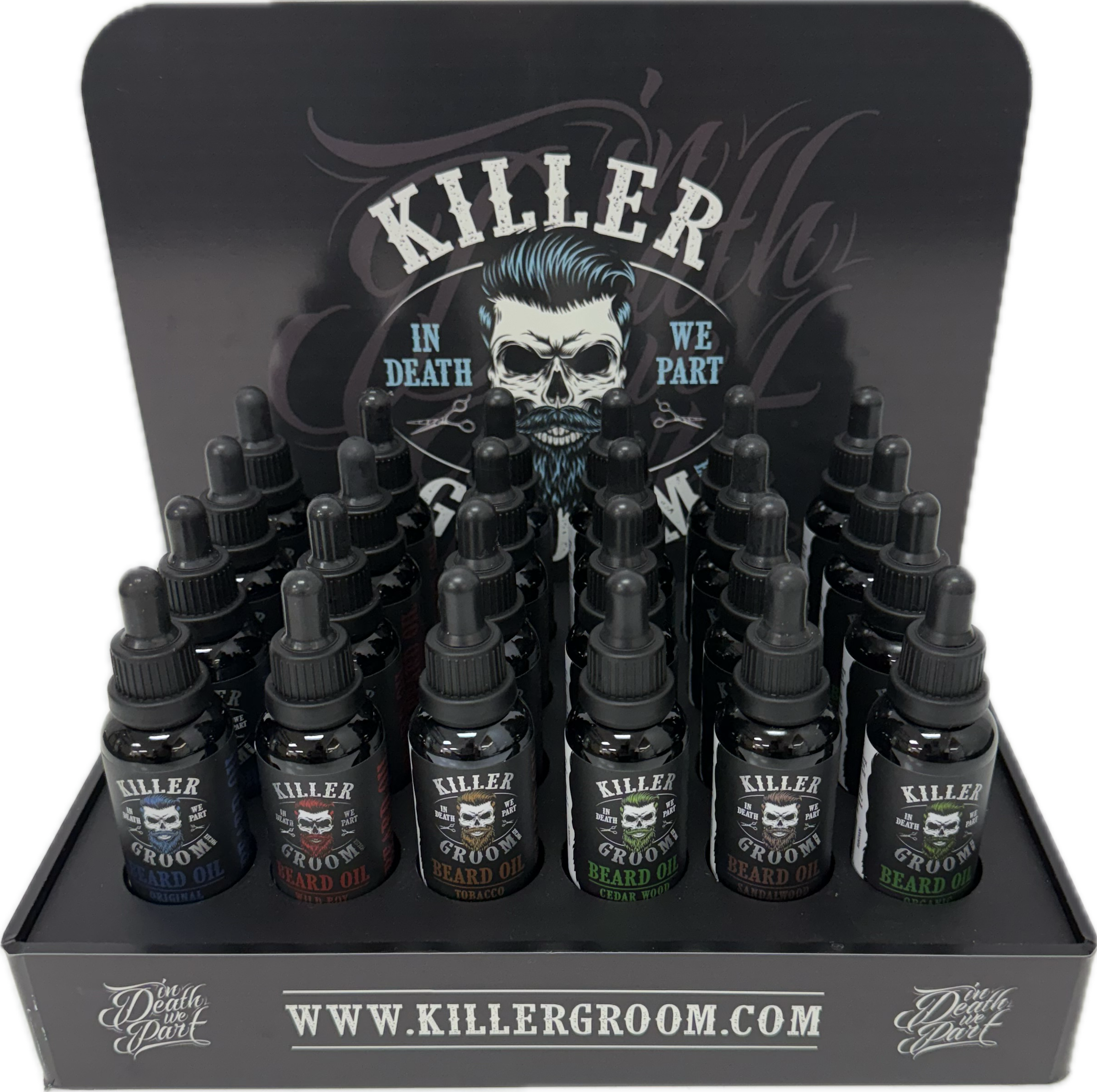 Killer Groom Beard Oil / Volume Powder POS display stand