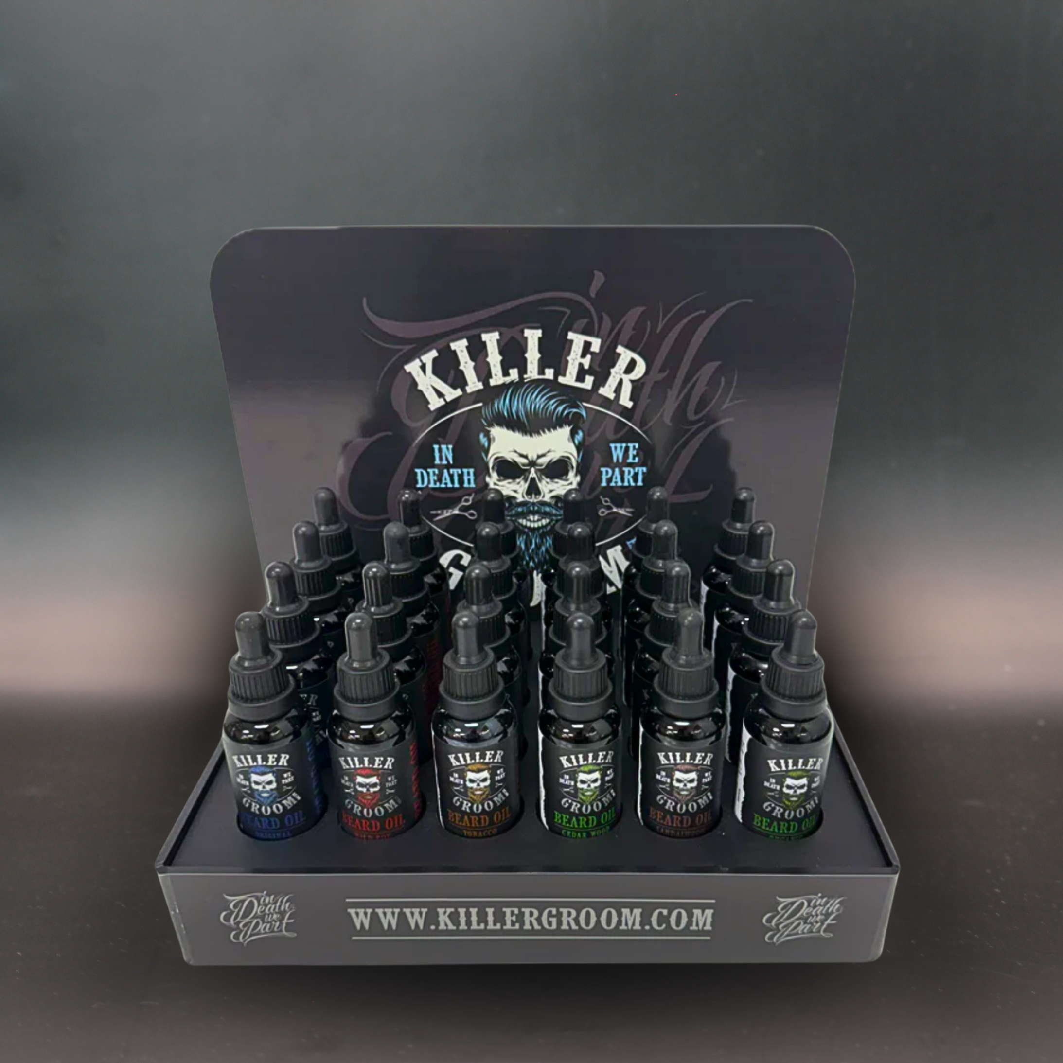 Killer Groom Beard Oil / Volume Powder POS display stand